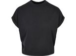 Urban Classics Donna - Pigment Dye Short Top Schwarz - 5XL