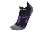 Uyn Run 2In Calzini Da Corsa Donna Nero Viola Taglia 37-38