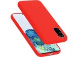 Cadorabo Custodia Protettiva Per Samsung Galaxy S20 Fe Caso In Rosso Telefono Cellulare Custodia Cover Tpu Etui