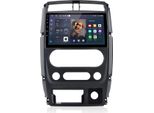 Radio 9 Pollici 6+128 Gb Android Autoradio Per Suzuki Jimny 2005-2019 Wireless Carplay Android Auto 4G Wifi Gps Navi 8Kern Rds Dsp Dab+ Bt