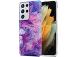 Cadorabo Custodia Protettiva Per Samsung Galaxy S21 Ultra In Tpu Viola Custodia Per Cellulare Custodia Cover
