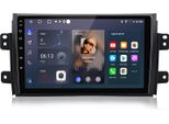 Radio 9 Pollici 6+128 Gb Android Autoradio Per Suzuki SX4 2006-2013 Fiat Sedici 2005-2014 Carplay Android Auto 4G Wifi Gps Navi 8Kern Rds Dsp Dab+ Bt