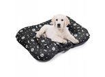 Letto Per Cani Grande L: 95 X 75 Cm Materasso Impermeabile Per Cani Materasso Per Cani Grandi E Piccoli Codura Colore: Nero Con Motivo Bianco Divano Per Cani.