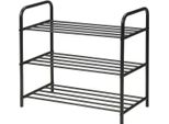 Organizzatore Per Scarpe Ambiance, Metallo, 56X66X34 Cm, Nero