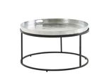 Wohnling WL6.692 Couchtisch Metall Schwarz 62 Cm X 62 Cm X 36 Cm