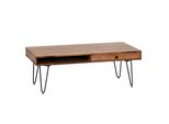 Wohnling WL1.513 Couchtisch Bagli Massivholz Sheesham 60 Cm X 110 Cm X 40 Cm