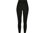 Urban Classics - Leggings A Costine Da Donna, Nero - Xs