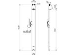 Delabie Du-Elem. Sporting Therm. Attacco Superiore In Alluminio, G1/2B, 230/6V