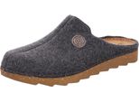 Rohde Pantofola Da Uomo In Morbido Feltro Foggia-H 7100, Misura:42 Eu, Colore:Grigio