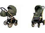 BabyLux® Color Lux | 2in1 Kinderwagen Set | Olive | Kombikinderwagen | Kinderwagenset | Buggy +