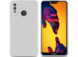 Cadorabo Cover Per Huawei P20 Lite 2018 / Nova 3E Cover Protettiva In Tpu Bianco Custodia In Silicone Custodia Per Cellulare
