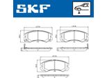 Set Pastiglie Freno Anteriori Skf Per Opel Frontera B Suv (U99) Vkbp 80590 A