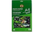 Carta Fotografica Koh-I-Noor A4 Opaca 190G 50 Pz