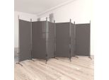 The Living Store 6 Pz. Paravento Antracite 520X180 Cm