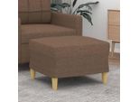 The Living Store Sgabello Marrone 60X50X41 Cm Tessuto