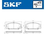 Set Pastiglie Freno Anteriori Skf Per Opel Frontera A Suv (U92) Vkbp 80862 A