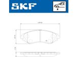 Set Pastiglie Freno Anteriori Skf Per Chevrolet Astra Berlina Vkbp 80866