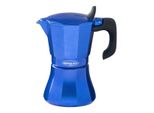 Oroley Petra Caffettiera Italiana 9 Tazze Alluminio Blu
