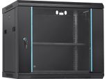 Armadio Rack Per Server Di Rete Da 9U Montato A Parete Con Profondità Di 15,5" E Blocco Della Porta"
