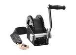 Verricello A Cavo 907,1 Kg - Verricello Manuale A Cavo - Verricello Per Barca A 2 Vie Con Cricchetto/1 Velocità - Verricello A Cinghia Con Impugnatura Ergonomica - Verricello Manuale A Cavo Verricello Per Veicoli E Imbarcazioni - Cinghia In Poliestere Da 7 M - 208X105X151Mm