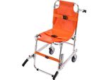 Sedia Montascale Ems - Portata 159 Kg - Sedia A Rotelle Pieghevole Per Scale Di Emergenza In Alluminio - 2 Ruote - Montascale Portatile - Evacuazione Da Parte Dei Vigili Del Fuoco Dell'ambulanza - Per Anziani E Disabili
