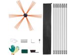 Spazzola Per Stufe 7 M - Spazzole Per Camini Con 7 Aste - Spazzola Per Camini - Spazzola Per Camini In Nylon - Spazzola Per Camini - Spazzola Per Stufe - Spazzola Per Stufe - Set Di Pulizia 7 In 1