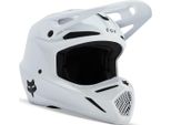 Casco Motocross Giovanile Fox V3 Solid, Bianco Opaco, Y/S (49/51)