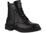 Van Hill Donna Stivaletti Stringati Stivaletti Suola Profilata Scarpe Stringate 841440, Colore: Borgogna, Taglia: 36