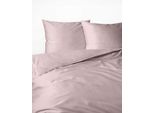 Detexpol Satin Biancheria Da Letto 160X200 Rosa Cipria Con Finiture Mako Satin 62