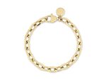 Edelstahlarmband Copenhagen Studios "Schmuck Geschenk Edelstahl Armkette Basic Chunky", Gelbgoldfarben, ArmbäNder, Damen, 22Cm, Edelstahl, Edelstahlarmband