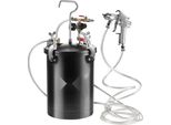 Contenitore A Pressione Per Verniciatura A Spruzzo 15 L - Set Di Pistole A Spruzzo - Tubi, Manometro E Contenitore Di Vernice - Pistola Ad Aria Compressa Con Ugello Da 4 Mm - Pressione Regolabile Fino A 60 Psi