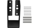 Set Di Supporti Per Pali Con Manicotto A Vite Per Terra 12 Pezzi 5X10Cm - Robusto Legno Segato Per Un Fissaggio Stabile - Ideale Per Il Giardinaggio E La Paesaggistica