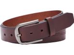Fossil Pelle Cintura Samson Belt W100 Brown Marrone Scuro