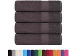 Vidaxl Asciugamani 4 Pz. Antracite 50X100 Cm 360 G/M² 100% Cotone