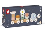 Janod Holzspielzeug - Treno Delle Lumache Sweet Cocoon - Giocattolo Educativo Da Tirare E Costruire