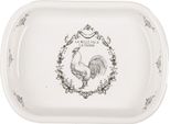 Portasapone Clayre & Eef 13X10X3 Cm Gallo In Ceramica Bianca