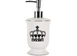 Dosatore Di Sapone Clayre & Eef 350 Ml In Ceramica Bianca
