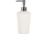 Dispenser Per Sapone Clayre & Eef 325 Ml In Ceramica Bianca