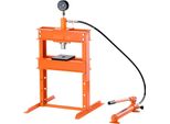 Pressa Idraulica Da Officina Da 10 T - Pressa Idraulica Ad Alte Prestazioni Con Piastra Di Pressatura - Ideale Per Piegatura E Stampaggio