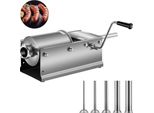 Insaccatrice Da 3 Litri - Macchina Tritacarne E Salsiccia - Insaccatrice Orizzontale In Acciaio Inox - Insaccatrice Per Salsicce