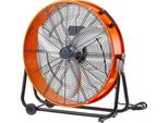Ventilatore A Tamburo Da 24 Pollici - Design Industriale Ad Alta Velocità - 3 Velocità - 8600CFM - Ideale Per Ambienti Di Magazzino