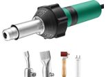 Saldatore Per Plastica E Pistola Ad Aria Calda 1600W - Pvc/Pe/Pp/Pvdf - Inclusi 4 Accessori