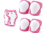 Inf Set Di Protezioni Per Bambini E Adulti - Ginocchiere, Gomitiere, Polsiere Rosa