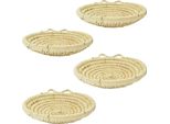 Set Di 4 Cestini Per Il Pane Intrecciati Natura Bosque