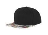 Flexfit 6089F | Cappello / Berretto / Cappello - Colore: Nero/Menta (Floreale) - Taglia: Unica