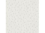 Profhome 388221-GU Carta Da Parati In Tessuto Non Tessuto A Righe Design Scintillante Crema Grigio Argento 5,33 M2