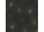 Profhome 388181-GU Carta Da Parati Grafica In Tessuto Non Tessuto Astratta Scintillante Nero Oro Argento 5,33 M2
