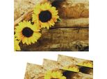 Tovagliette Tessili Cloth Girasoli In Legno Set Di 4 45X30 Cm