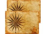 Tovagliette Tessili Cloth Mappa Bussola Nave 2Pz 45X30 Cm