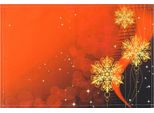 Tovaglietta In Tessuto Cloth Stelle Fiocchi Di Neve Rosso